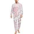 thumbnail image 1 of Cinnamoroll Unisex Onesie Pajamas Zipper Jumpsuit Hooded One Piece Sleepwear for Family Mens Womens, 1 of 7