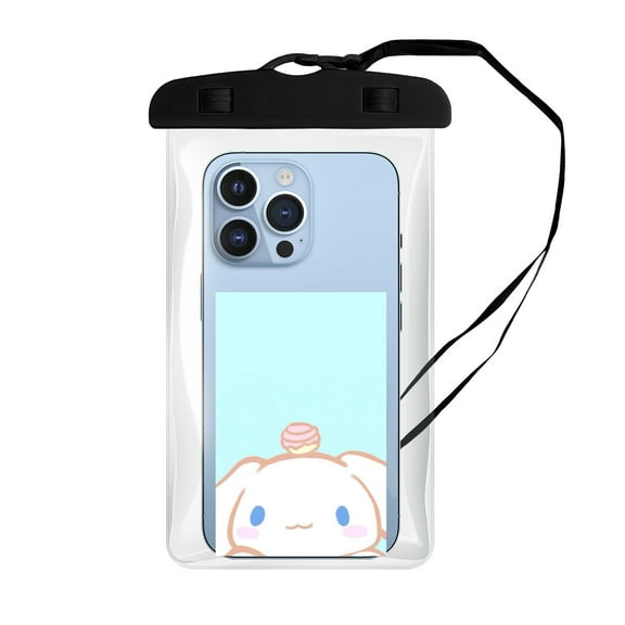 Cinnamoroll Waterproof Phone Pouch, Waterproof Phone Case for iPhone 16 15 14 13 Pro Max, Phone Dry Bag Beach Cruise Essentials