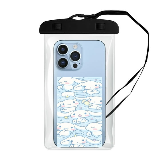 Cinnamoroll Waterproof Phone Pouch, Waterproof Phone Case for iPhone 16 15 14 13 Pro Max, Phone Dry Bag Beach Cruise Essentials
