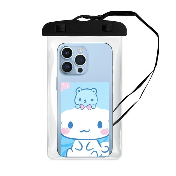 Cinnamoroll Waterproof Phone Pouch, Waterproof Phone Case for iPhone 16 15 14 13 Pro Max, Phone Dry Bag Beach Cruise Essentials