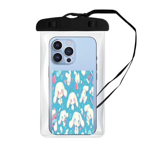 Cinnamoroll Waterproof Phone Pouch, Waterproof Phone Case for iPhone 16 15 14 13 Pro Max, Phone Dry Bag Beach Cruise Essentials