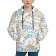 thumbnail image 1 of Cinnamoroll Youth Hoodie Long Sleeve Pullover Casual Sweatshirt Hooded Boys Girls, 1 of 9