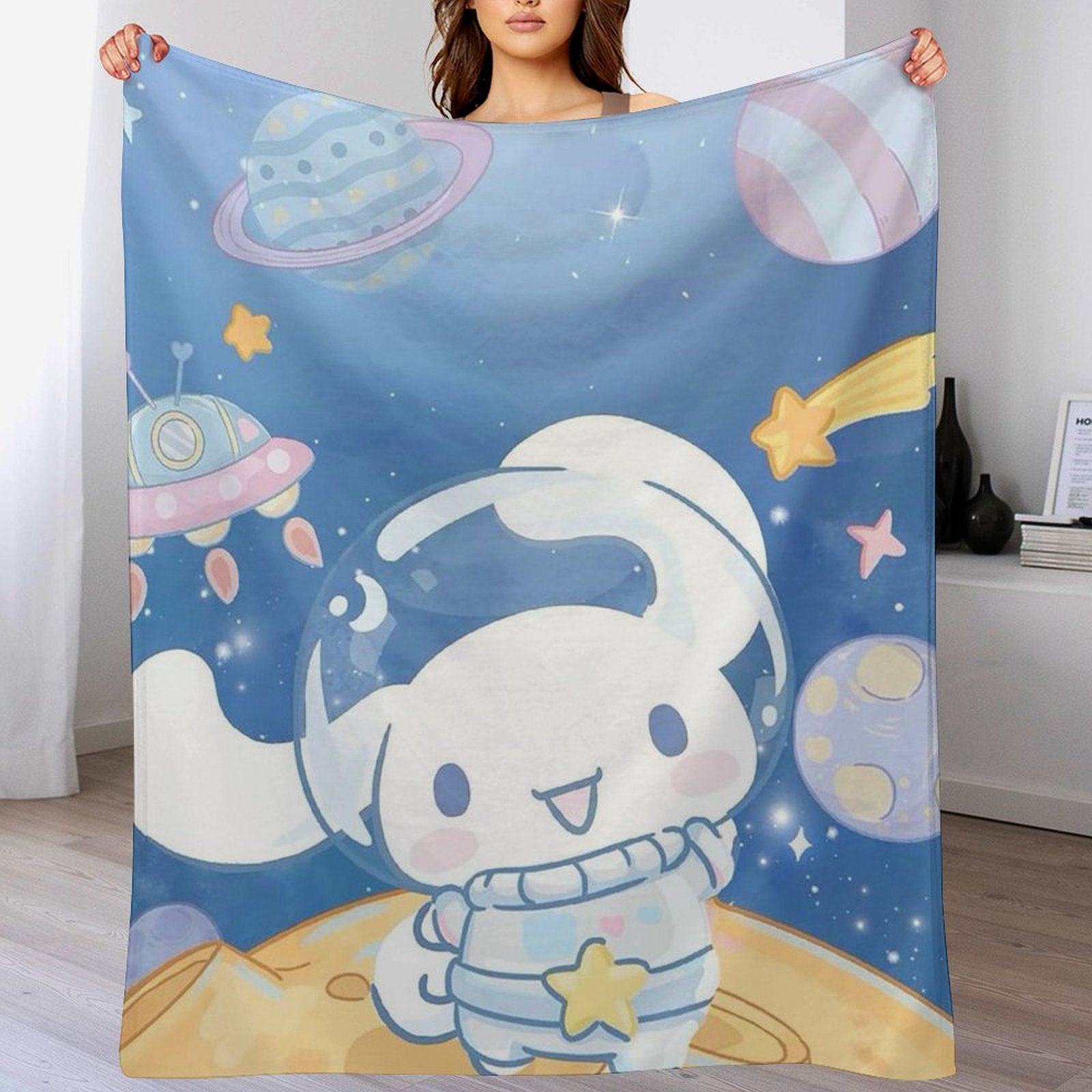 CinnamorollAnime Blanket Gifts for Kids,Life is Better with Anime and