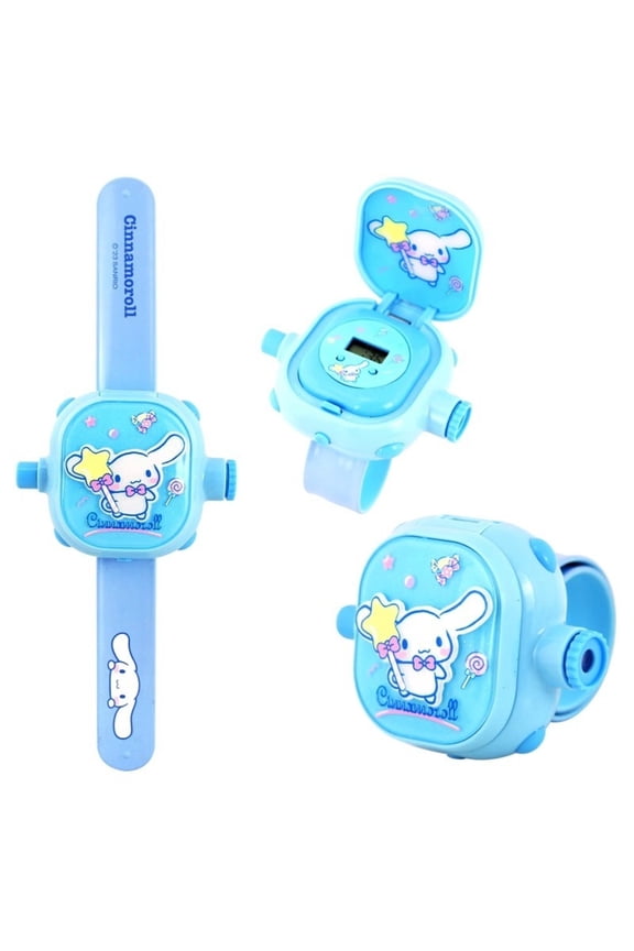 Cinnamorolli My Melody Cartoon Projection Electronic Watch Popping Ring Bracelet Locks with Single Snap