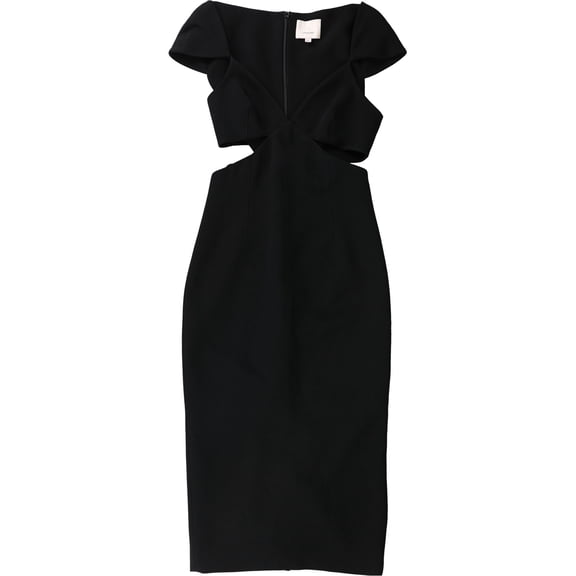 Cinq A Sept Womens Cutout Sheath Dress, Black, 2