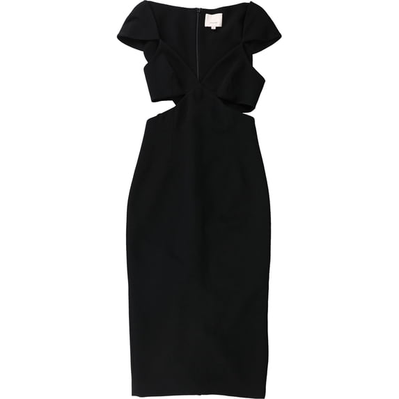 Cinq A Sept Womens Cutout Sheath Dress, Black, 2