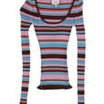 thumbnail image 1 of Cinq A Sept Womens Striped Pullover Sweater, Multicoloured, X-Small, 1 of 1