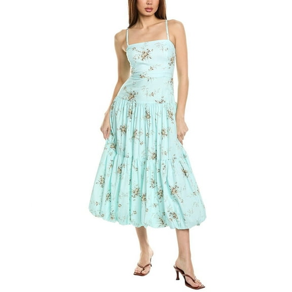 Cinq à Sept womens Amelie Midi Dress, 0, Blue