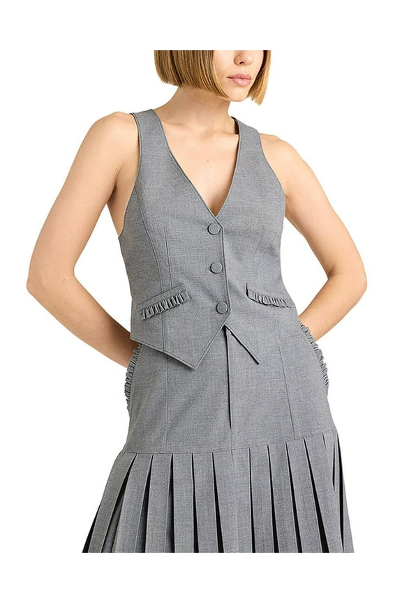 Cinq à Sept womens  Bane Vest, s, Gray