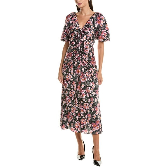 Cinq à Sept womens  Brenton Floral Dress, 00, Black