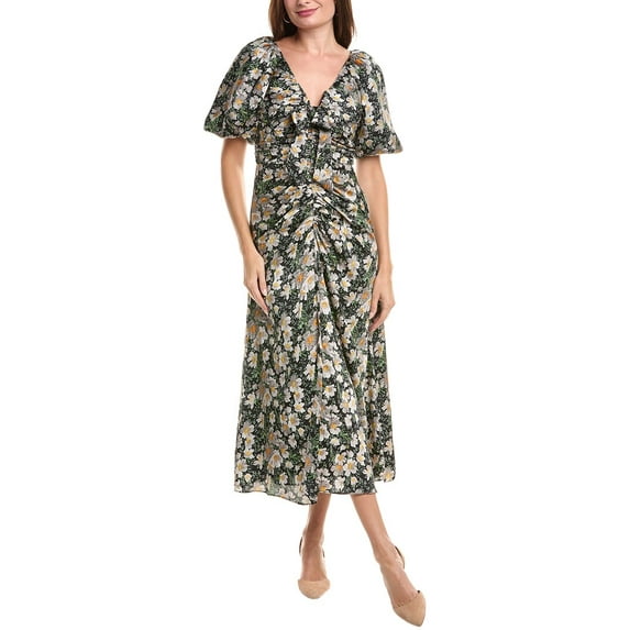 Cinq à Sept womens Brenton Floral Dress, 4, White