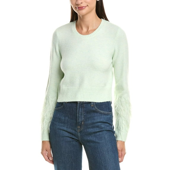 Cinq à Sept womens Briana Sweater, XL, Green