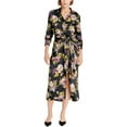 thumbnail image 1 of Cinq à Sept womens  Brigitte Floral Jacey Dress, 0, Black, 1 of 3