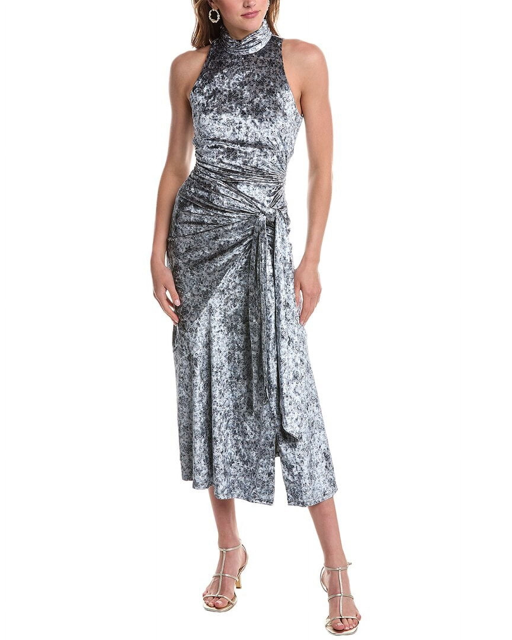 cinq a sept rori midi dress Cinq Sept Rori Tie Waist High Neck Midi Dress - Exclusive