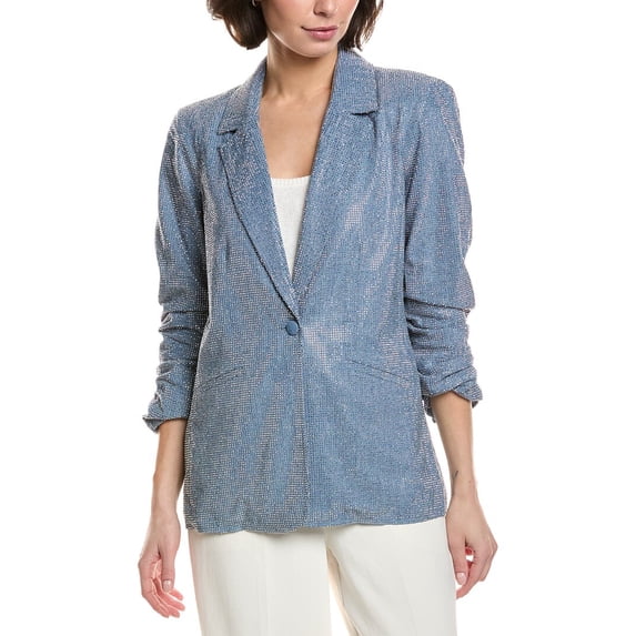Cinq à Sept womens Chambray Kylie Jacket, 0, Blue