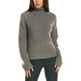 thumbnail image 1 of Cinq à Sept womens Cinq a Sept Alani Rhinestone Crackle Wool-Blend Turtleneck, 1 of 3