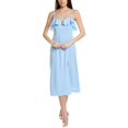 thumbnail image 1 of Cinq à Sept womens Cinq a Sept Karrie Midi Dress, 2, Blue, 1 of 3