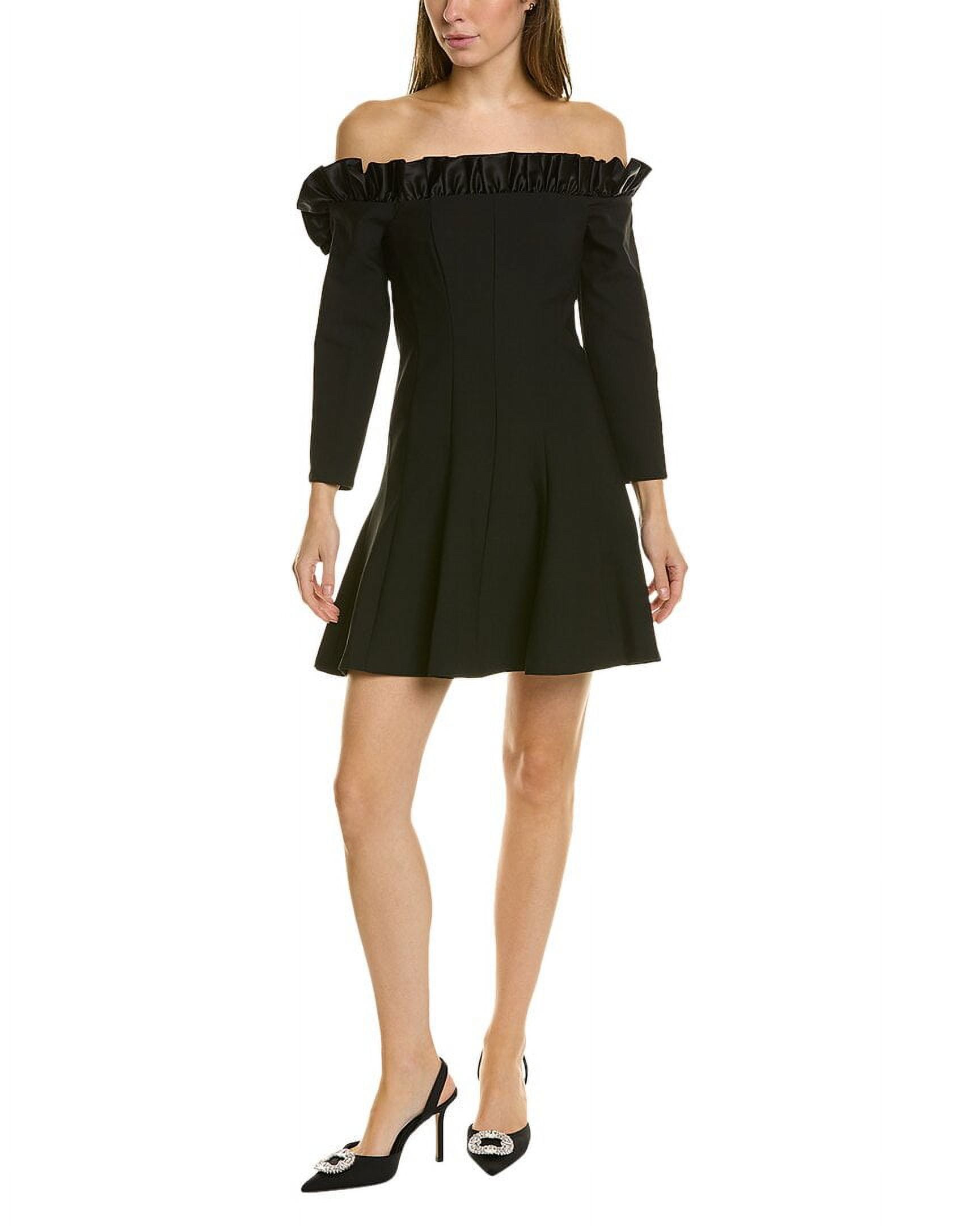 cinq a sept black mini dress Cinq A Sept Women's Elina Mini Dress - Black