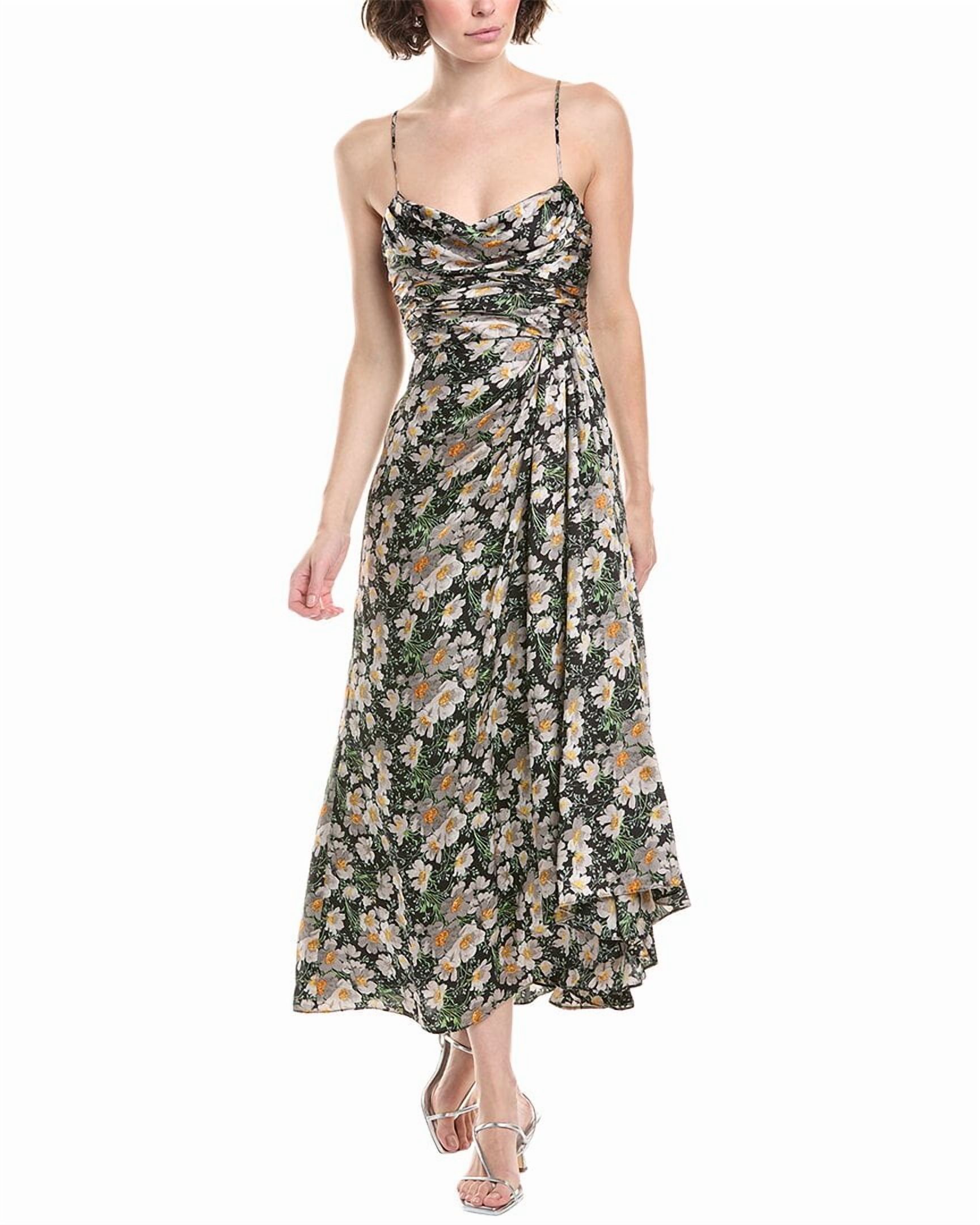 DavidLoman-J-FlowersJF24カーボン プレイキュー ラジアル Cinq à Sept womens Cosmo Flowers Kasia Dress, 8, Black - Walmart.com