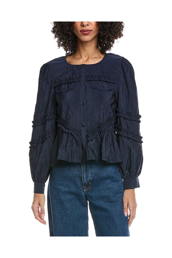 Cinq à Sept womens Kumiko Jacket, xs, Blue