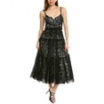 thumbnail image 1 of Cinq à Sept womens  Lana Lace Midi Dress, 2, Black, 1 of 3