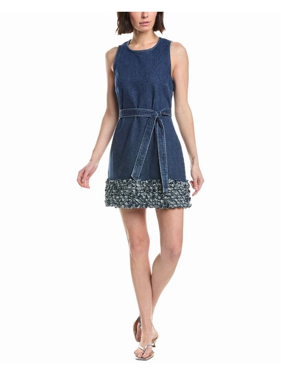 Cinq à Sept womens Petal Mindie Mini Dress, 2, Blue
