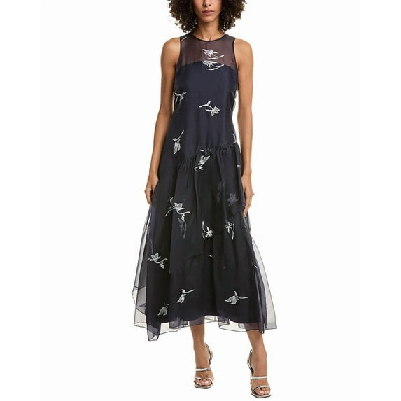 Cinq à Sept womens Roberta Silk Midi Dress, 4