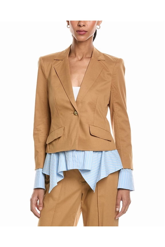 Cinq à Sept womens Shilo Jacket, 14, Brown