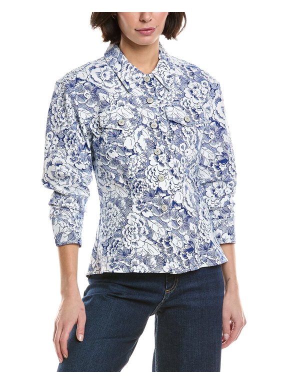 Cinq à Sept womens Sketchbook Canyon Jacket, 00, Blue