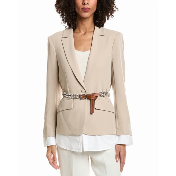 Cinq à Sept womens  Vittoria Jacket, 12, Tan
