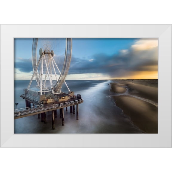 Cinqmaisons, Joris 14x11 White Modern Wood Framed Museum Art Print Titled - Lonely Spin