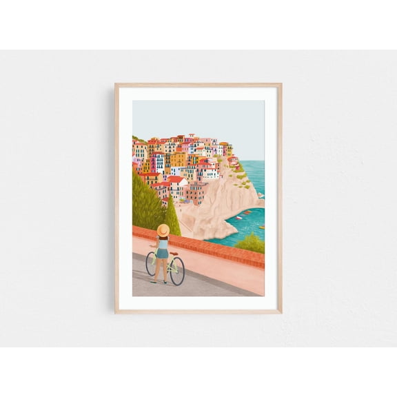 Cinque Terre , Cinque Terre, Cinque Terre , Manarola Italy Travel , Travel Destination , Italy Lover Unframed Paper Print