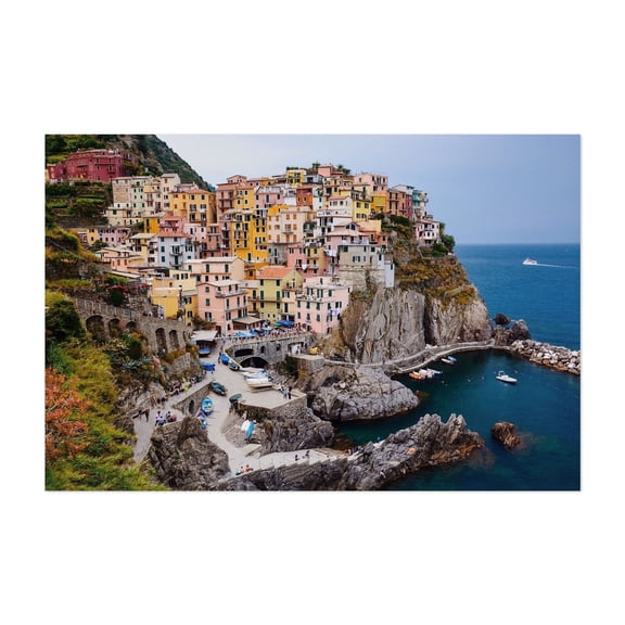 Cinque Terre Fairytale - Liguria Italy Photography Unframed Wall Art Print 8 x 12 inches
