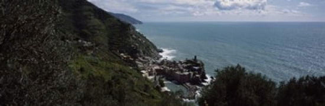Cinque Terre Italian Riviera Vernazza Italy Canvas Art - Panoramic Images (18 x 6)