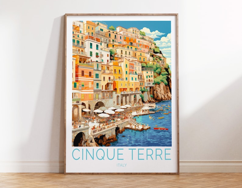 Cinque Terre Italy Poster – Wall Art, Cinque Terre Print, Italia Gift ...