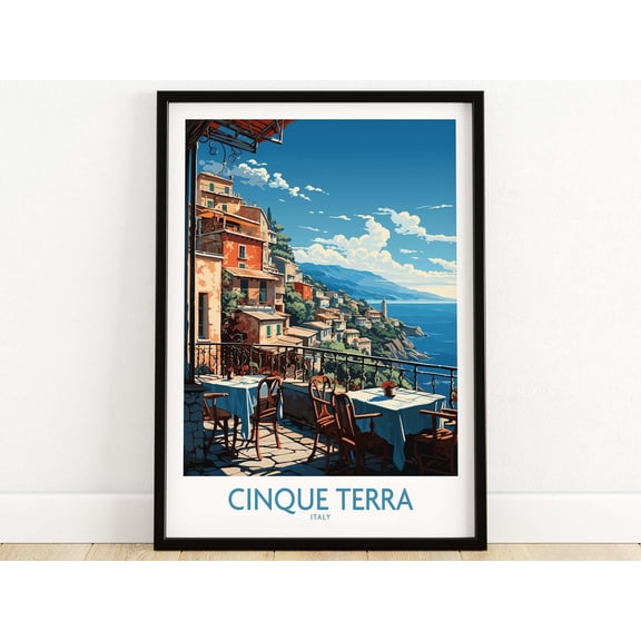 Cinque Terre Wall Art Italy Travel Poster Birthday present Wedding anniversary gift Art Pr