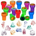 Cinrobiye 24 Pcs Happy Camper Party Stampers for Boys Girls,Camping ...