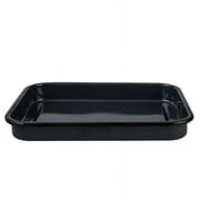 Cinsa 16.5in x 12.1in x 2in Enamel Baking Tray, Gray