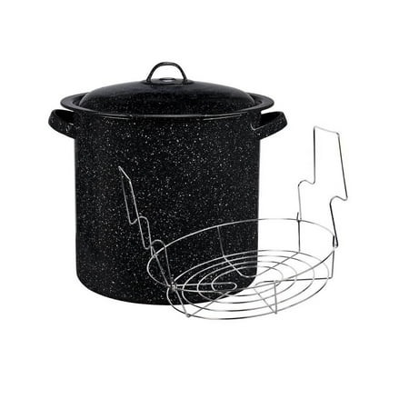 Cinsa Cinsa 320682 Graniteware Canner/Rack, 15.5 Quart