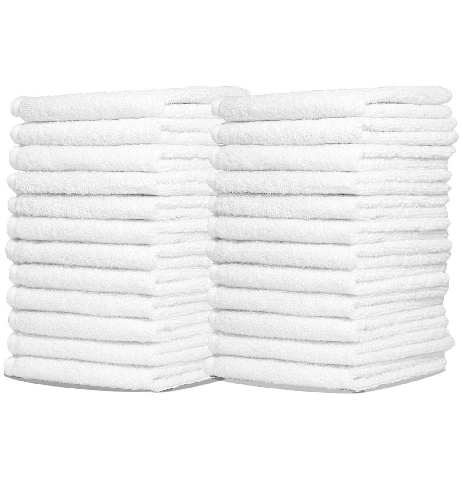 CintBllTer, 100 Pack of Premium White Washcloth Set (11 x 11 Inches