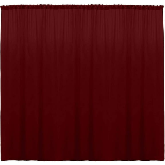 CintBllTer 100% Polyester Window Curtain/Stage Backdrop Curtain/Photography Backdrop 58" Inch Wide X 108" Inch Long (Cranberry, Pack of 2)