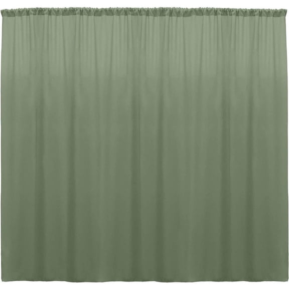 CintBllTer 100% Polyester Window Curtain/Stage Backdrop Curtain/Photography Backdrop 58" Inch Wide X 108" Inch Long (Sage, Pack of 1)