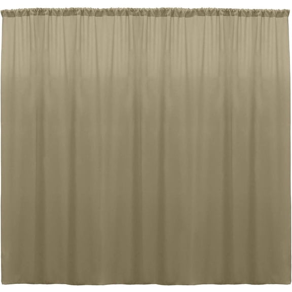 CintBllTer 100% Polyester Window Curtain/Stage Backdrop Curtain/Photography Backdrop 58" Inch Wide X 108" Inch Long (Taupe, Pack of 1)