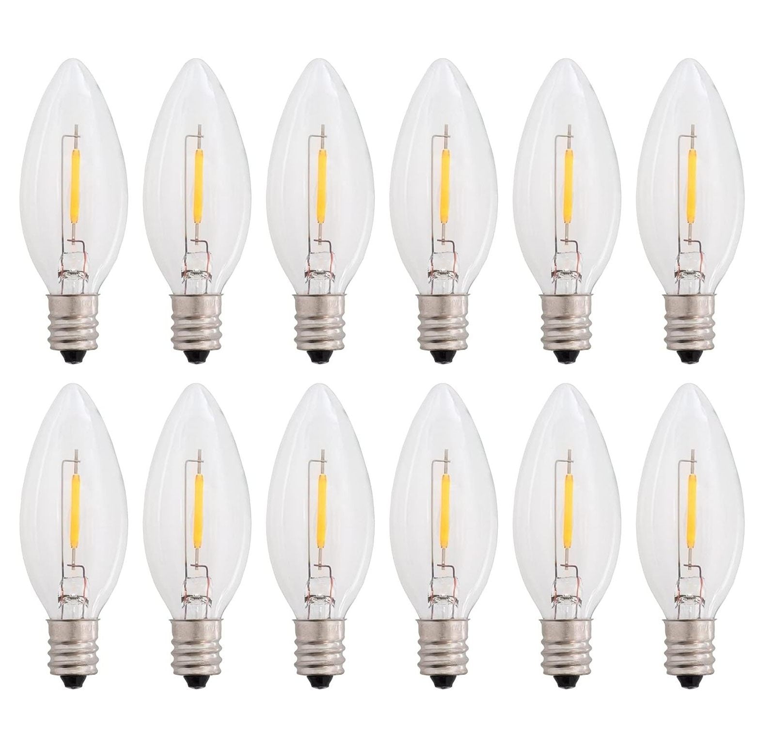 CintBllTer 12Pack LED Replacement Light Bulbs for Electric Candle