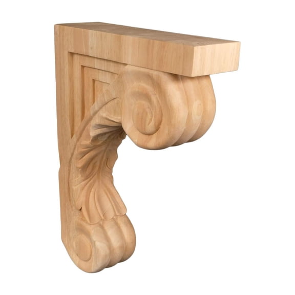 CintBllTer - 13" Corbel Rustic Solid Hardwood Bracket - 1 Piece (C5-UNF-FBA)