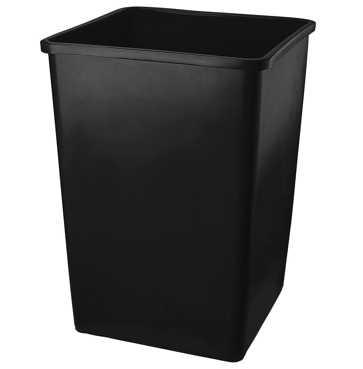 CintBllTer 140 Qt. / 35 Gallon / 132 Liters Black Square Trash Can