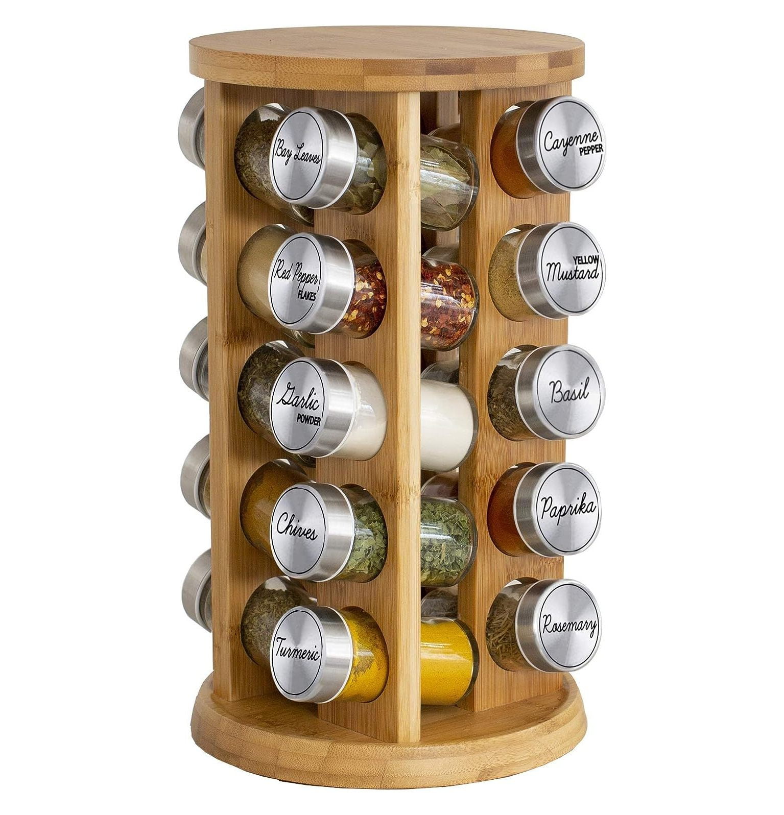 https://i5.walmartimages.com/seo/CintBllTer-20-Jar-Spice-Rack-with-Spices-Included-Tower-Organizer-for-Kitchen-Spices-and-Seasonings-Free-Spice-Refills-for-5-Years-Bamboo-Wood_715fe329-9031-43fe-bd08-fed6a837138d.9b3c544452ee80a64ec5e86fad513210.jpeg