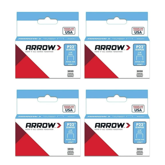 CintBllTer 224 Genuine P22 1/4-Inch Staples, 5,050-Pack Pack of 4