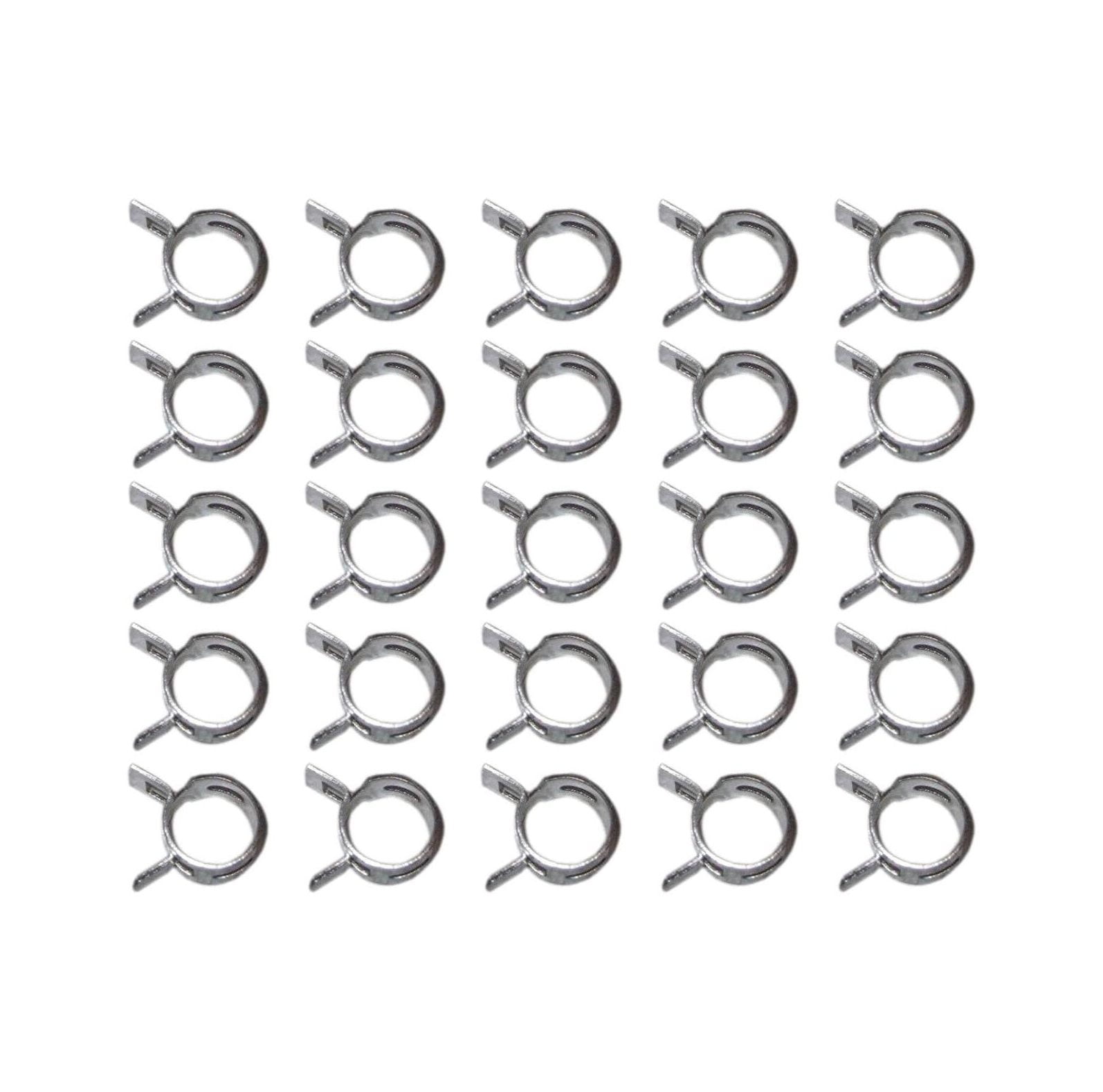 CintBllTer 25 (Twenty Five) 1/4" Fuel line Clamps fits 1/2" Hose