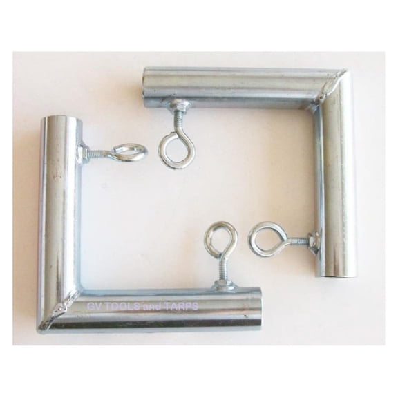 CintBllTer 2pc 2 Way Corner 1 5/8" Canopy Fitting (FWFL) - Fits 1 5/8" Chain Fencing Line Post Pipe That has an Outer Diameter of 1 11/16"